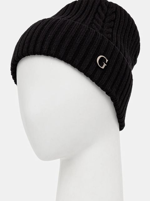 Guess czapka kolor czarny AW5381 POL01