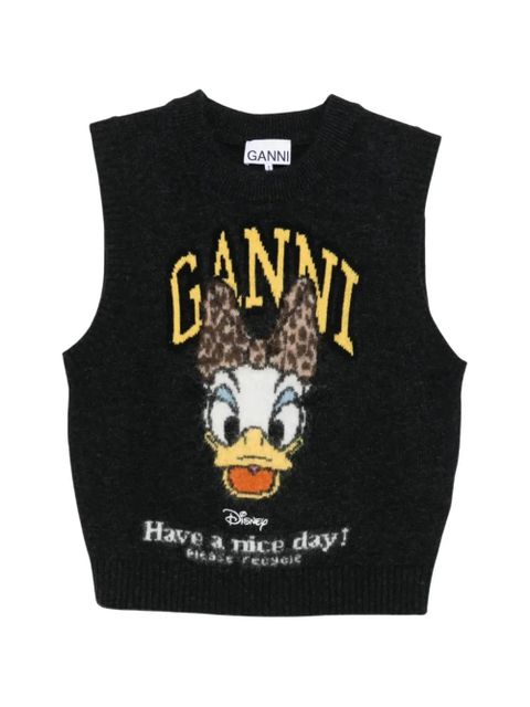 GANNI x Disney Daisy knitted vest - Grey - zdjęcie produktu nr 1