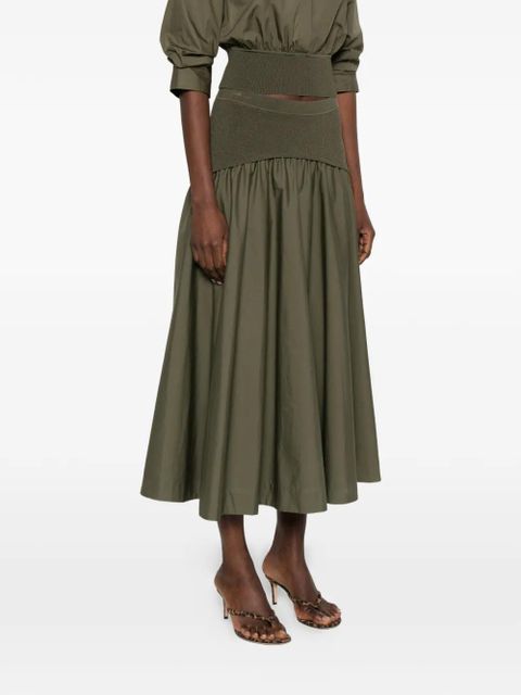 Simkhai knitted-panel midi skirt - Green