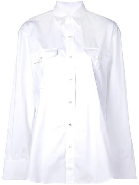 WARDROBE.NYC Release 03 tailored poplin shirt - White - zdjęcie produktu nr 1