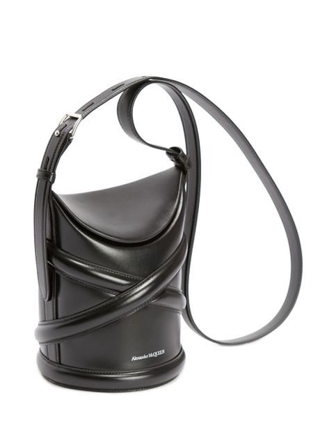 Alexander McQueen The Curve bucket bag - Black