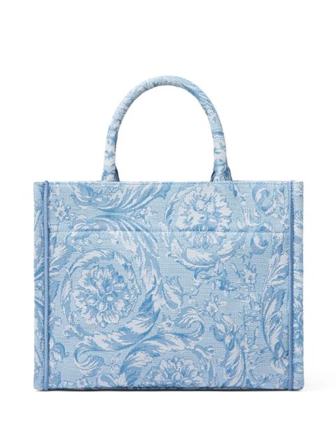 Versace small Barocco Athena tote bag - Blue