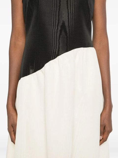 Simon Miller Laurel moiré-effect midi dress - White