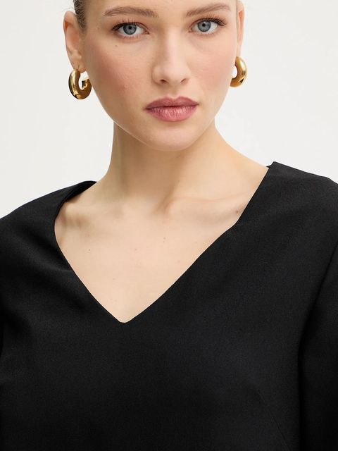 Silvian Heach sukienka WETE kolor czarny mini prosta GPA25313VE