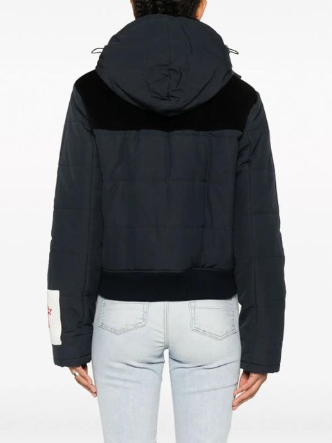 Golden Goose pin-embellished hooded jacket - Blue