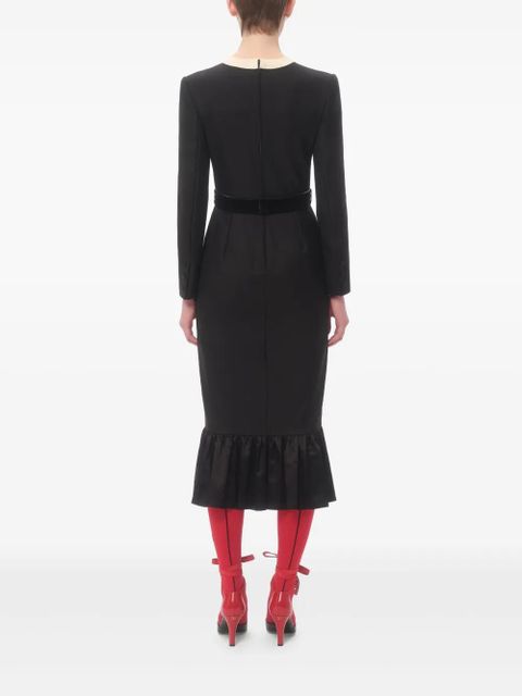 Valentino Garavani bow-detail midi dress - Black