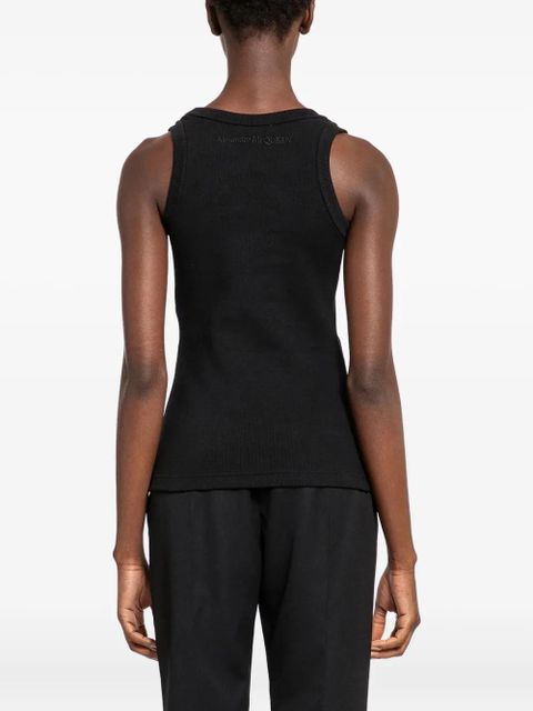 Alexander McQueen scoop-neck tank top - Black