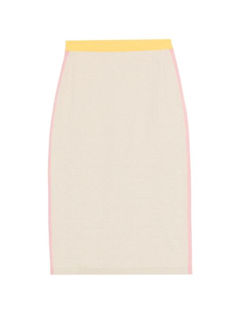 FENDI patterned skirt - Neutrals - zdjęcie produktu nr 1