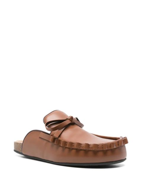 JW Anderson bow-detail slippers - Brown - zdjęcie produktu nr 2
