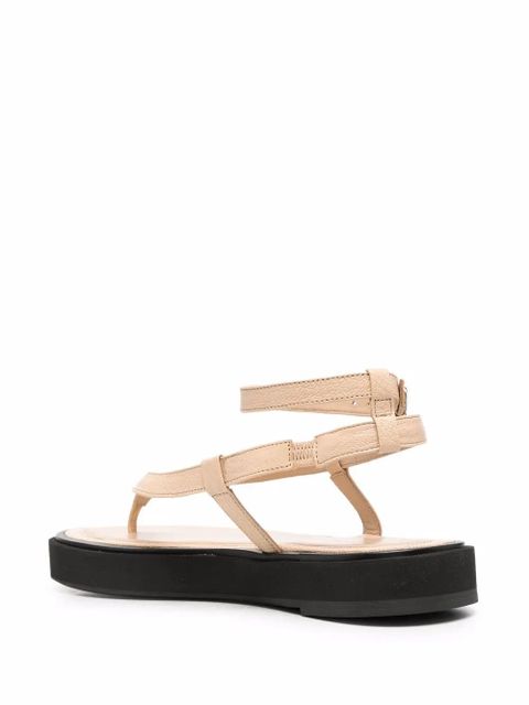 BY FAR Cece flatform sandals - Neutrals