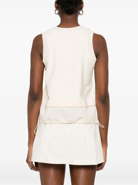 Moncler cotton tank top - Neutrals