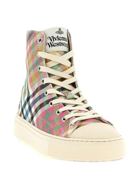 Vivienne Westwood Heather tartan Orb sneakers - Pink - zdjęcie produktu nr 2