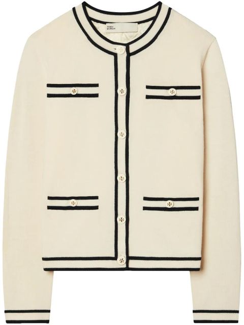 Tory Burch Kendra cardigan - Neutrals - zdjęcie produktu nr 1