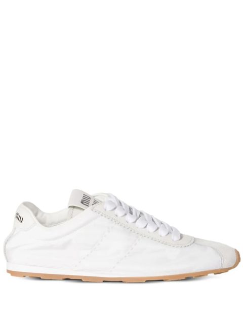 Miu Miu Plume lace-up sneakers - White - zdjęcie produktu nr 1