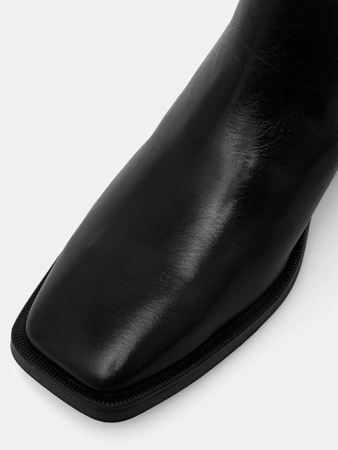 Vagabond Shoemakers kozaki skórzane BLANCA damskie kolor czarny na słupku 5417-901-20