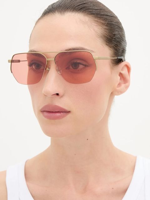 Jacquemus okulary przeciwsłoneczne AVIADOR kolor różowy JAC67C5SUN - zdjęcie produktu nr 2