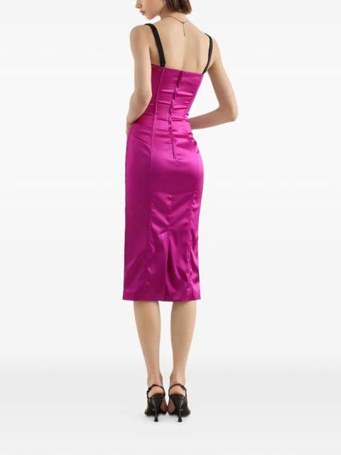 Dolce & Gabbana adjustable-strap midi dress - Pink