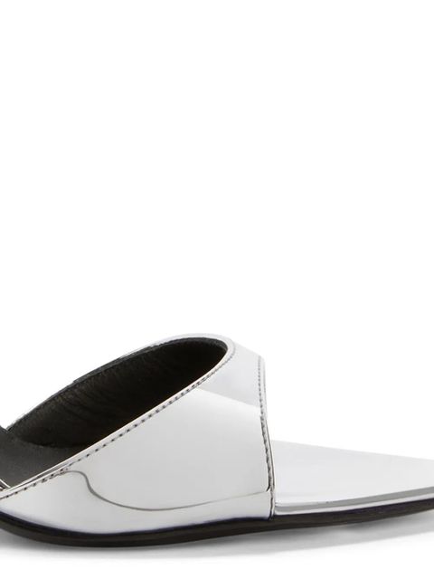 Giuseppe Zanotti 70mm Intriigo leather sandals - Silver - zdjęcie produktu nr 2
