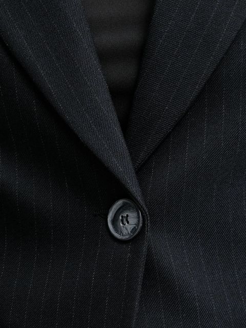 Answear.LAB marynarka kolor granatowy jednorzędowa