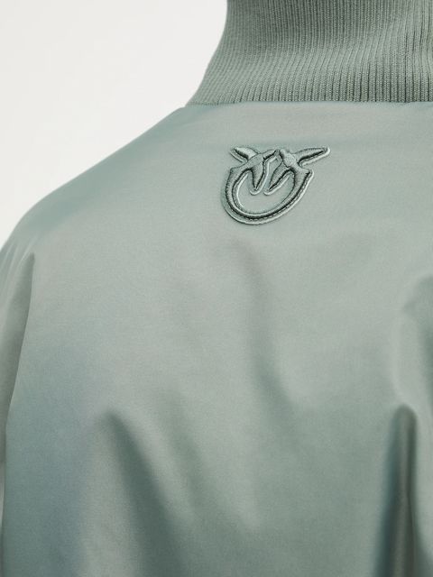 Pinko kurtka bomber kolor zielony zimowa 105339 A2OI