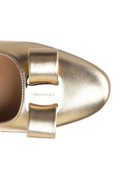 Ferragamo Vara bow slingback pumps - Gold