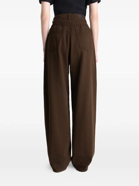 LEMAIRE wide-leg trousers - Brown