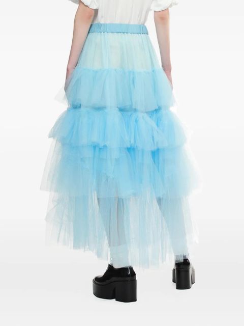 Simone Rocha ruffled tulle skirt - Blue - zdjęcie produktu nr 2