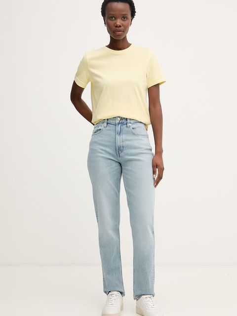 Calvin Klein Jeans jeansy mom fit damskie - zdjęcie produktu nr 1