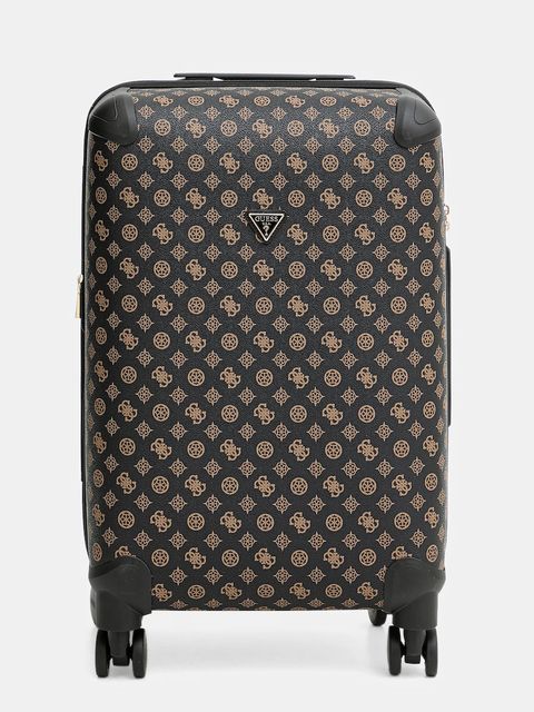 Guess walizka WILDER MEDIUM kolor brązowy TWHP74 52982