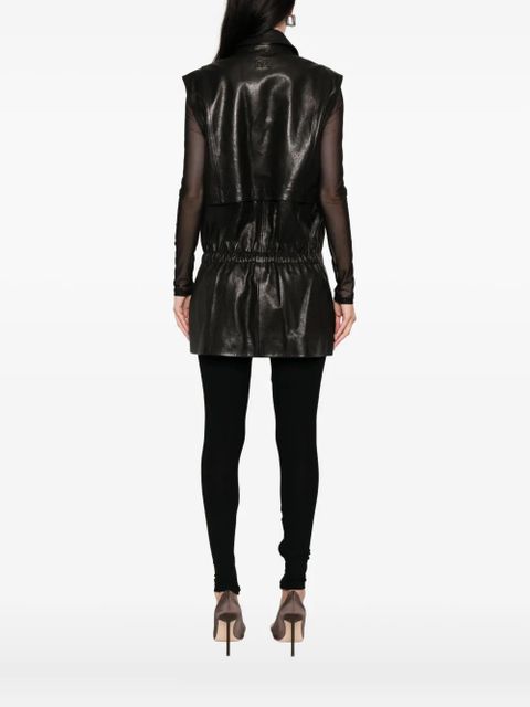 Magda Butrym sheepskin elasticated waistcoat - Black