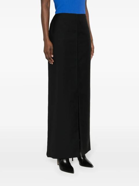 Givenchy front-slit wool-blend maxi skirt - Black - zdjęcie produktu nr 2
