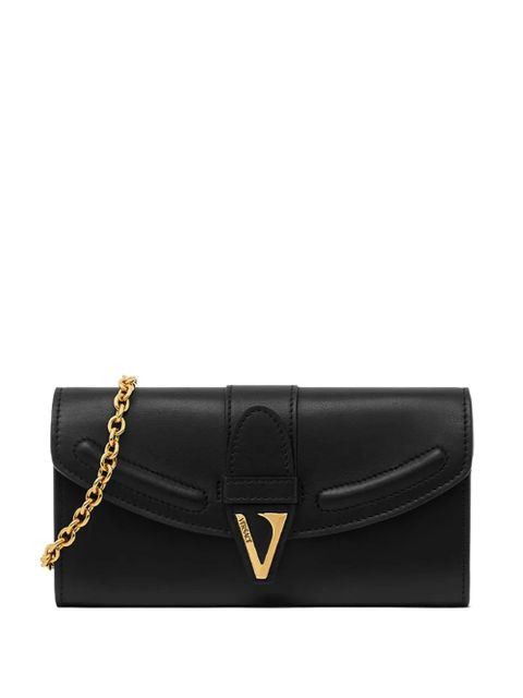 Versace V-logo chain clutch bag - Black - zdjęcie produktu nr 1