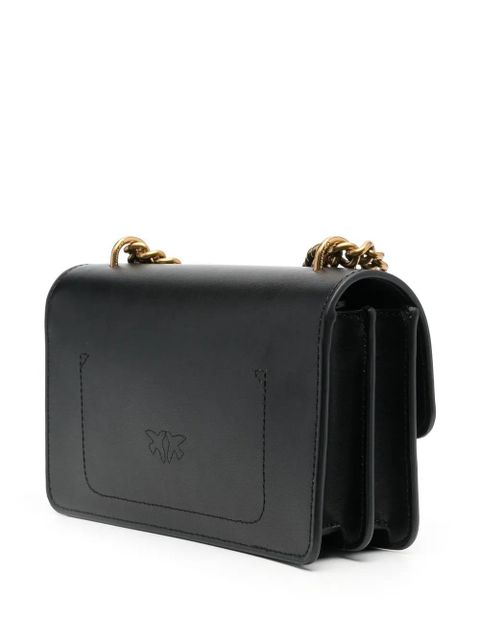 PINKO Love-Birds calf-leather shoulder bag - Black