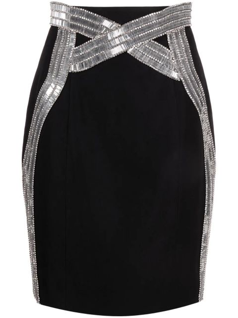 Balmain sequin-embellished pencil skirt - Black - zdjęcie produktu nr 1