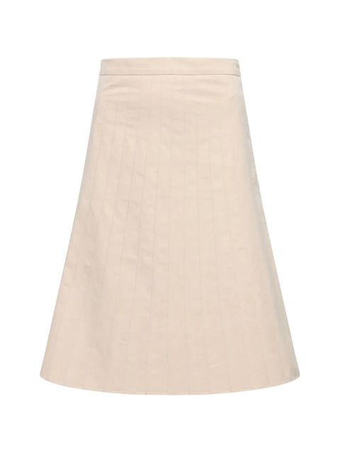 MM6 Maison Margiela pleated poplin skirt - Neutrals - zdjęcie produktu nr 1