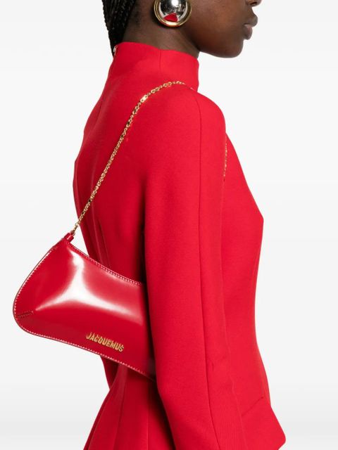 Jacquemus Le Petit Bisou chain-strap shoulder bag - Red - zdjęcie produktu nr 2