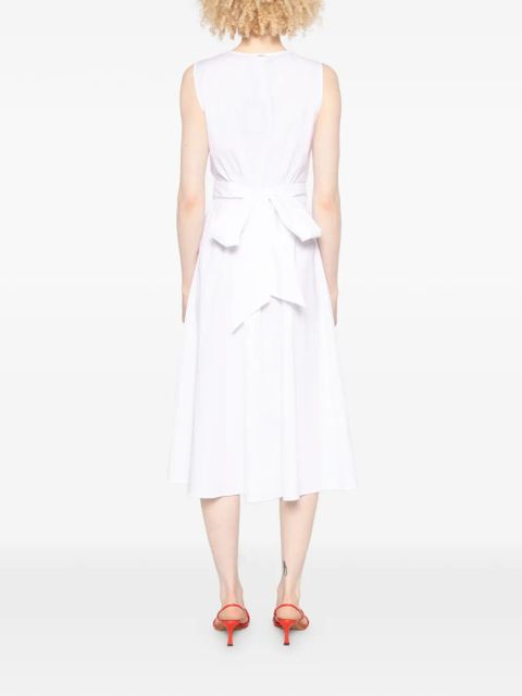 TWINSET V-neck midi dress - White