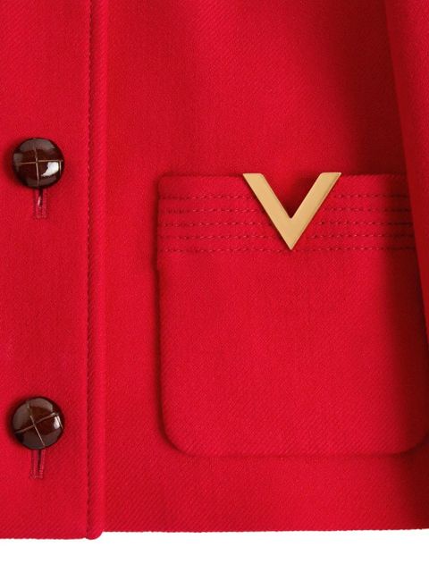Valentino Garavani Drill Double caban V-gold jacket - Red