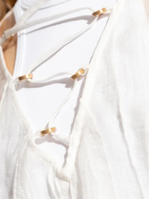 Cult Gaia Shemariah wave-pattern cover-up dress - White