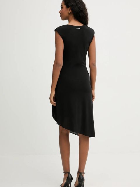 Karl Lagerfeld sukienka kolor czarny mini rozkloszowana B1W13030