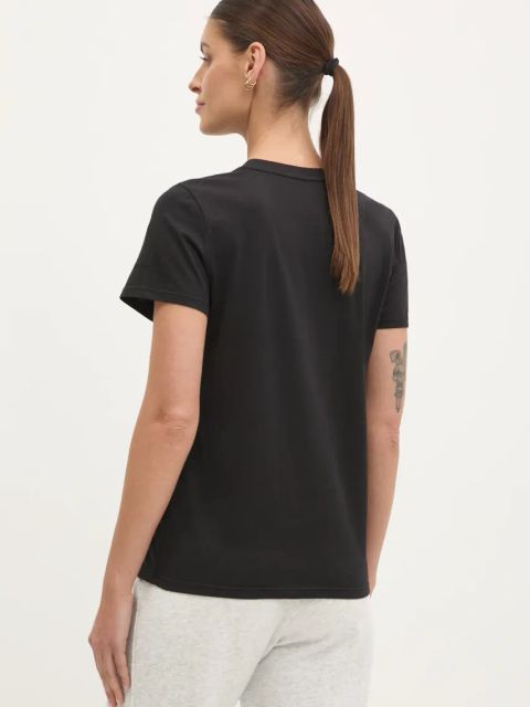 Dkny t-shirt bawełniany damski kolor czarny DP5T1250