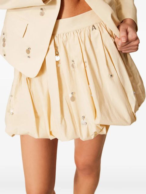 TWINSET sequin-embellished skirt - Neutrals