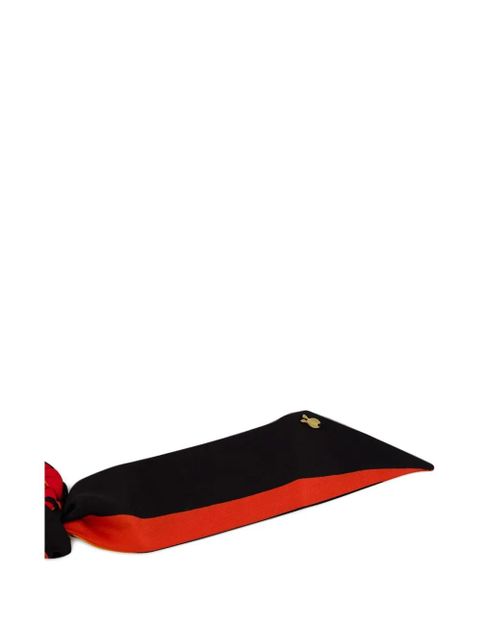 PUCCI Marmo-print bow scrunchie - Black - zdjęcie produktu nr 2