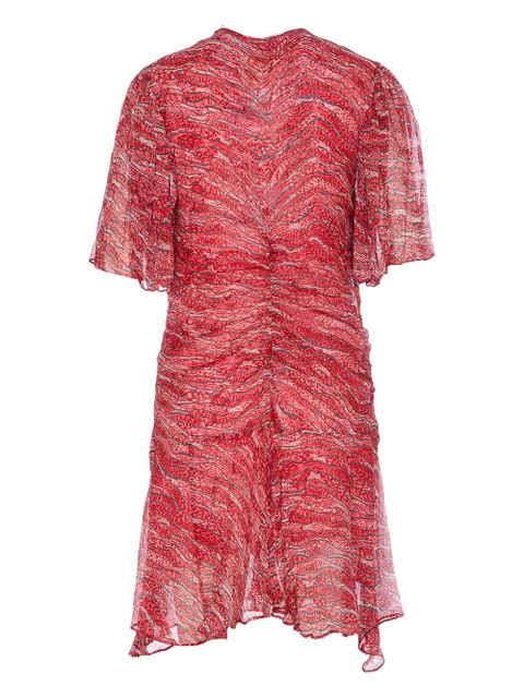 MARANT ÉTOILE Vivienne chiffon mini dress - Red - zdjęcie produktu nr 2