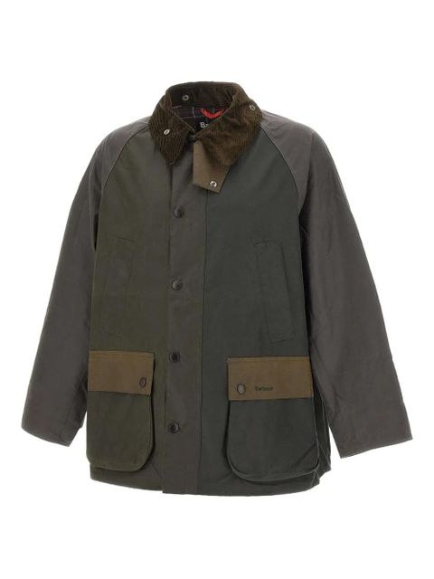 Barbour patchwork corduroy collar jacket - Green - zdjęcie produktu nr 1