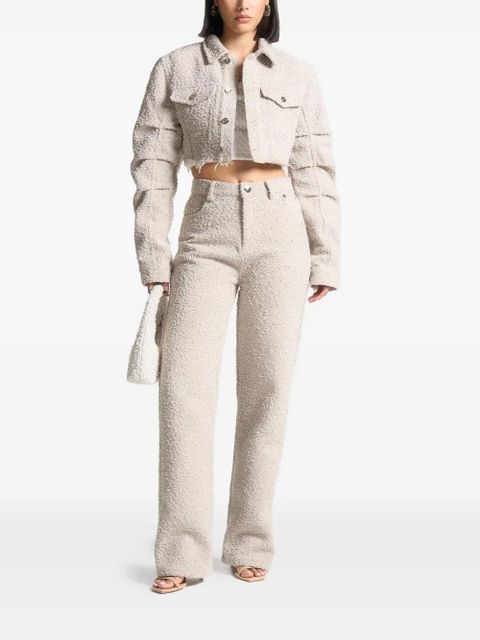 Manière De Voir Catherine bouclé cropped jacket - Neutrals - zdjęcie produktu nr 2