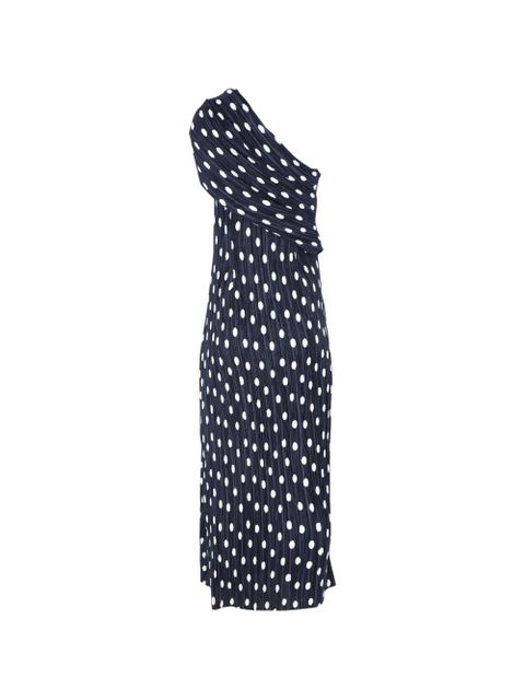 Cult Gaia Terre one-shoulder dotted midi dress - Blue - zdjęcie produktu nr 2
