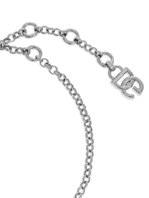 Dolce & Gabbana cross-pendant bracelet - Silver