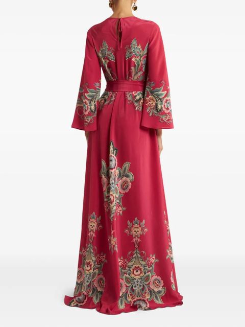 ETRO paisley-print belted maxi dress - Red - zdjęcie produktu nr 2