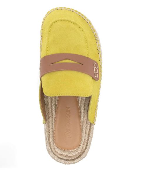 JW Anderson suede flat espadrilles - Yellow